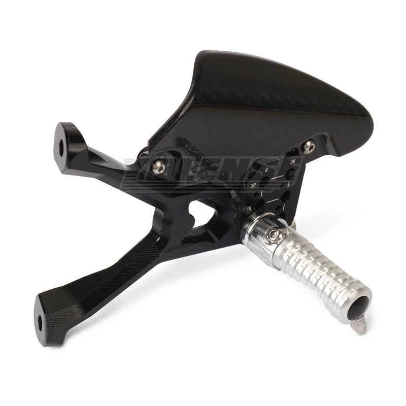 Motorcycle Accessory Carbon Adjustable Footrests Rearset Rear Footpeg Foot Rests For S1000RR M1000RR S1000 RR M1000 RR 2023-2025 view 5