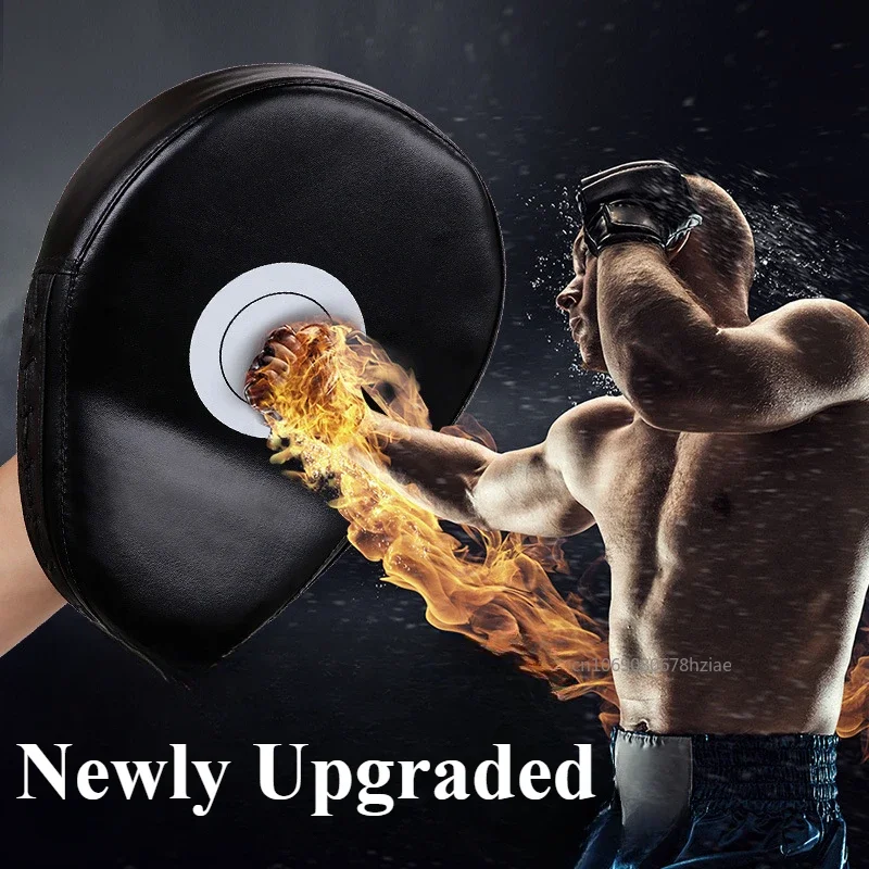 Taekwondo Boxer Target Arc Boxing Target Thickened Earthquake-resistant Curved Baffle PU Leather 5-finger Hand Target Kickboxing