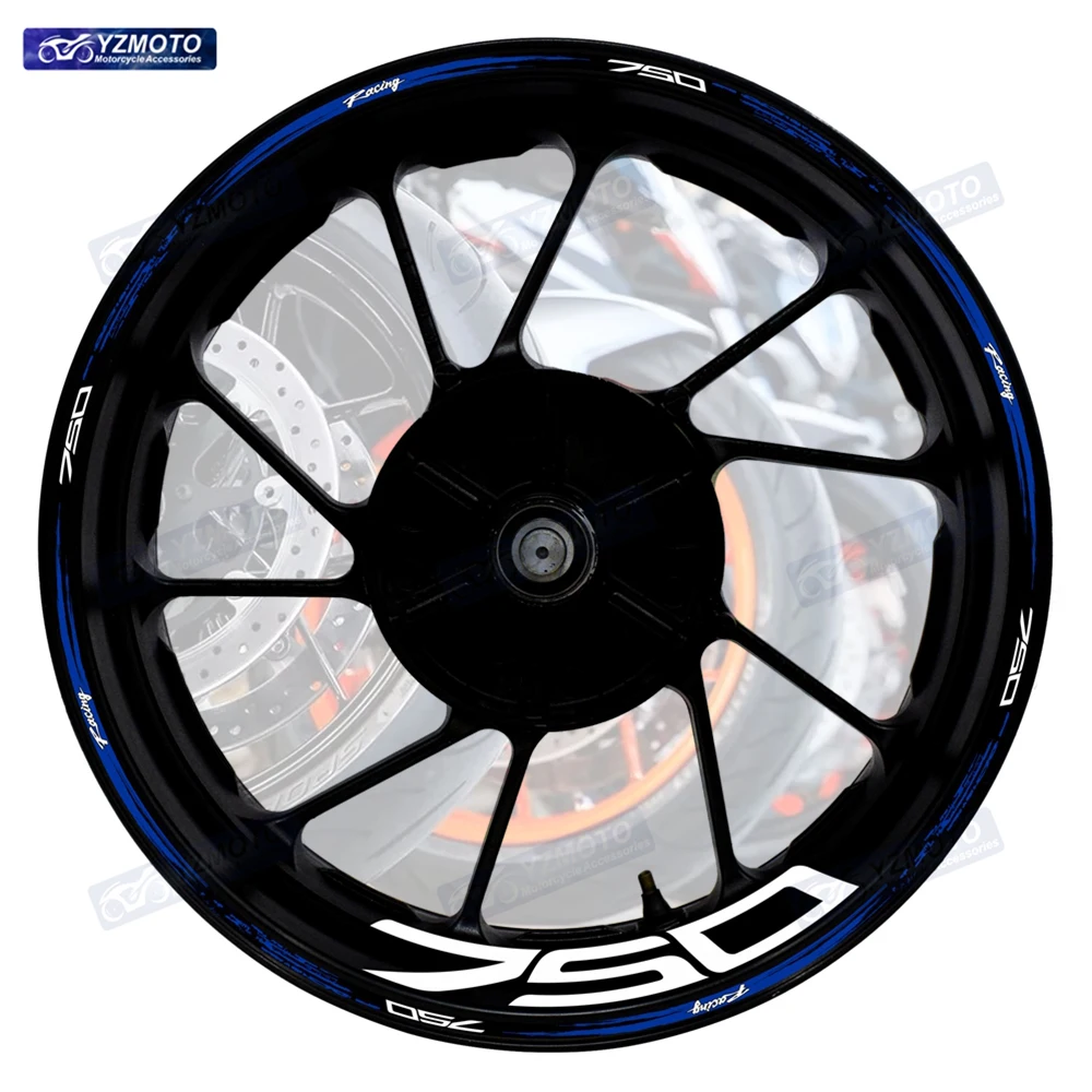 

Motorcycle Accessories Sticker For Z750 Front Rear 17 Inch Wheel Hub Racing Waterproof Decal Car Reflective Rim Tape Stickers