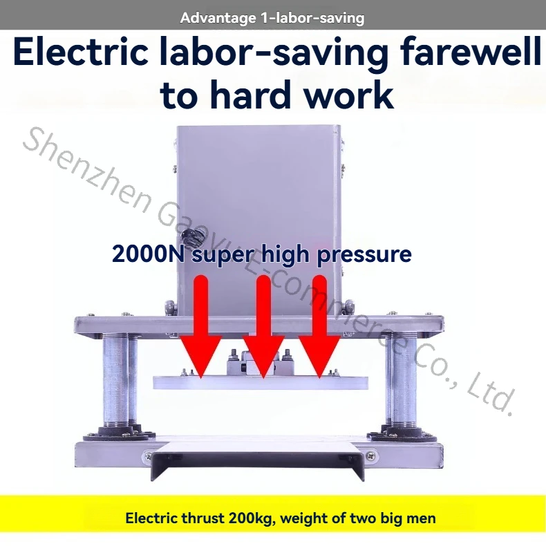 آلة صنع الفطائر الكهربائية التجارية للفطائر اليدوية، والتورتيلا، وضغط العجين وتسطيحها