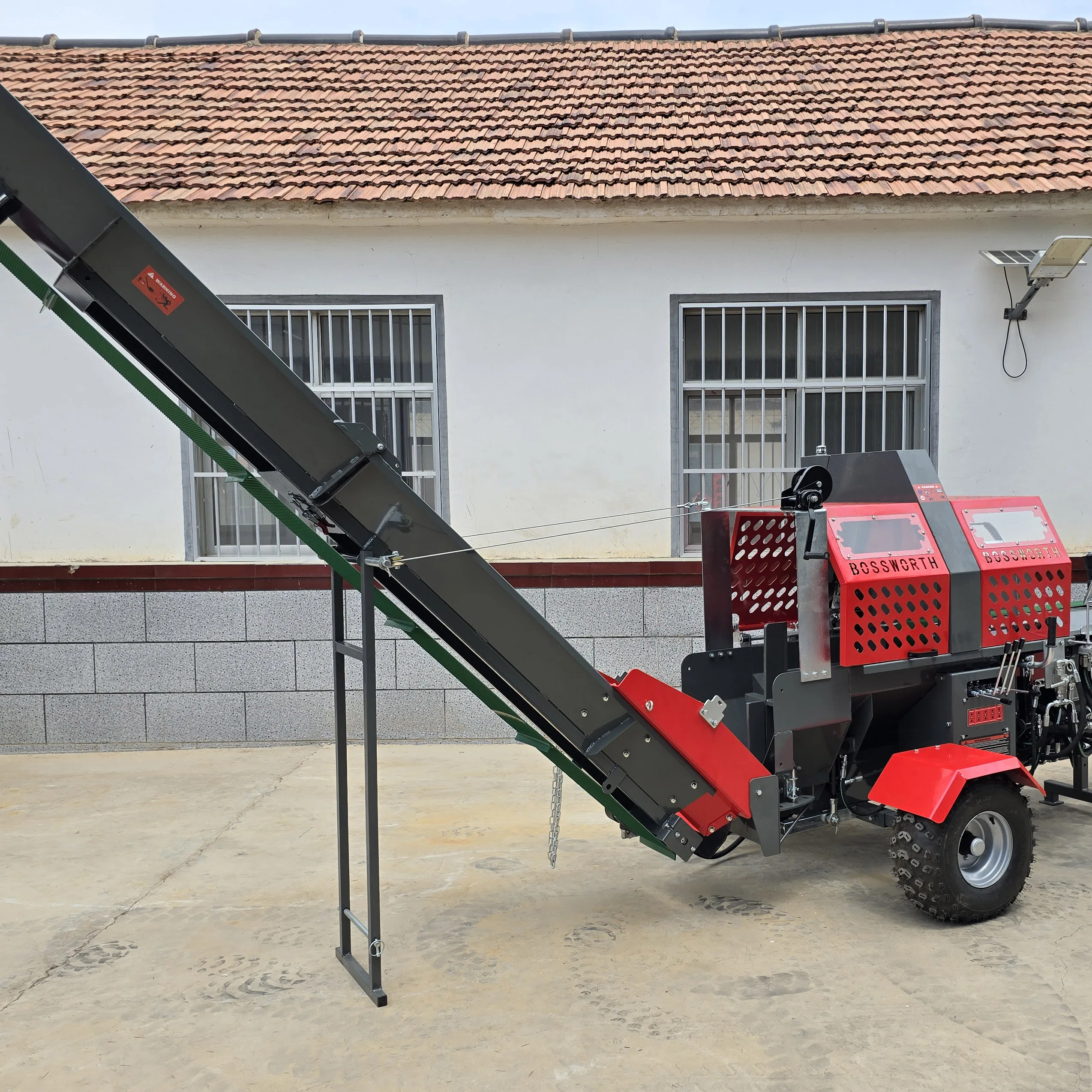 Customized Forestry Equipment 20 Ton Splitting PowerFirewood Processor Wood Processor
