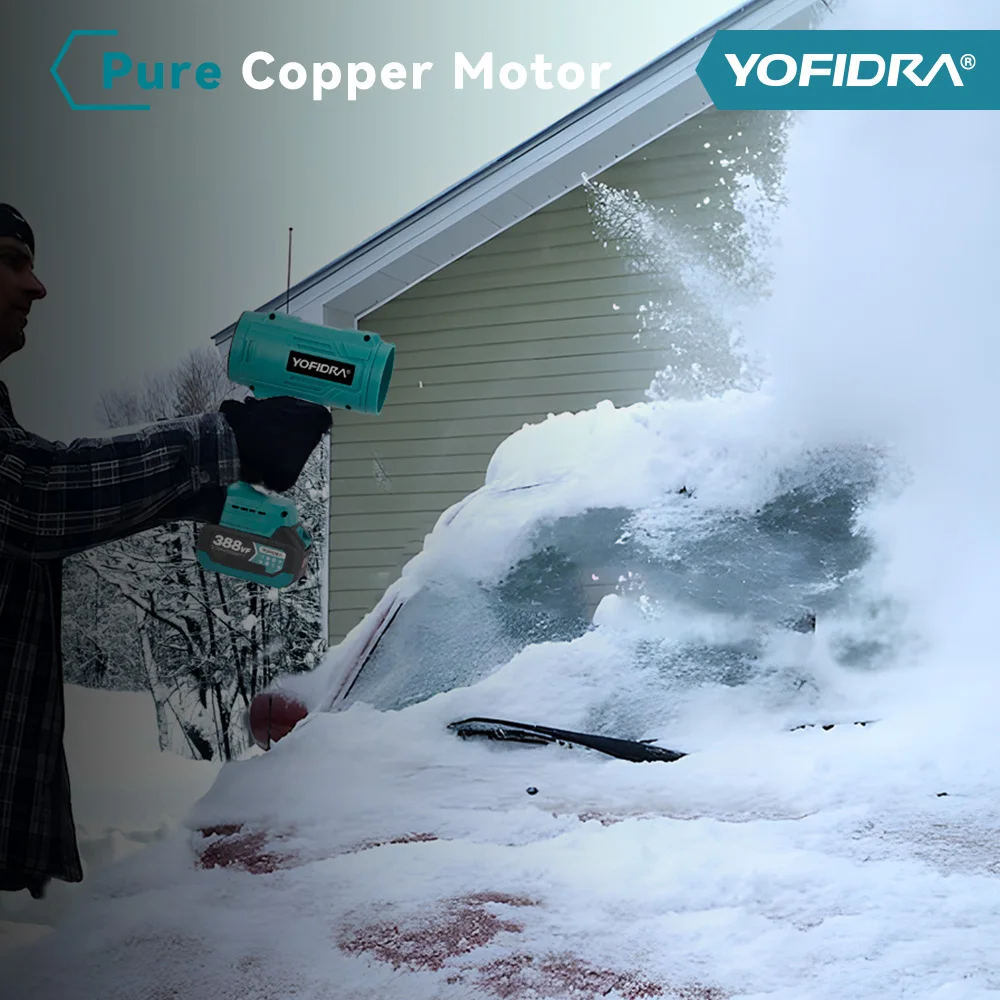 YOFIDRA 1200 واط 150 متر/الثانية التوجه العنيفة مروحة تربو اللاسلكي ستبليس سرعة منفاخ مروحة تربو ورقة منظف الغبار لبطارية ماكيتا دبوس