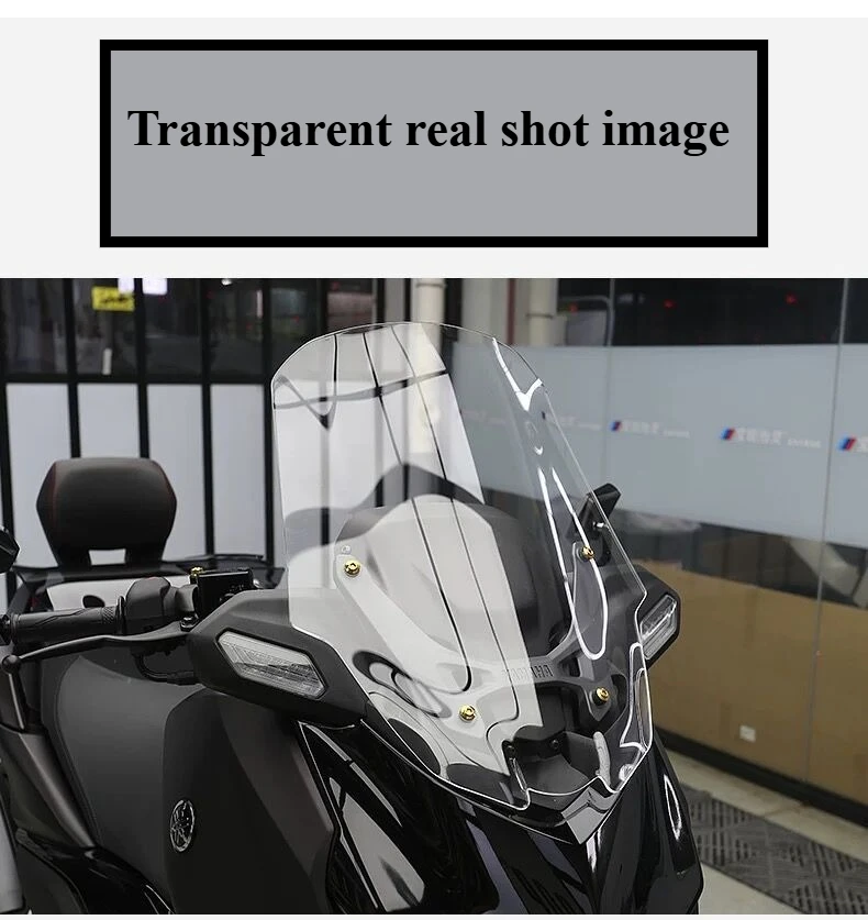 Van toepassing op 2025 Yamaha XMAX 300 Verhoogde voorruit Gemodificeerde voorruit Verdikte voorruitafdekking