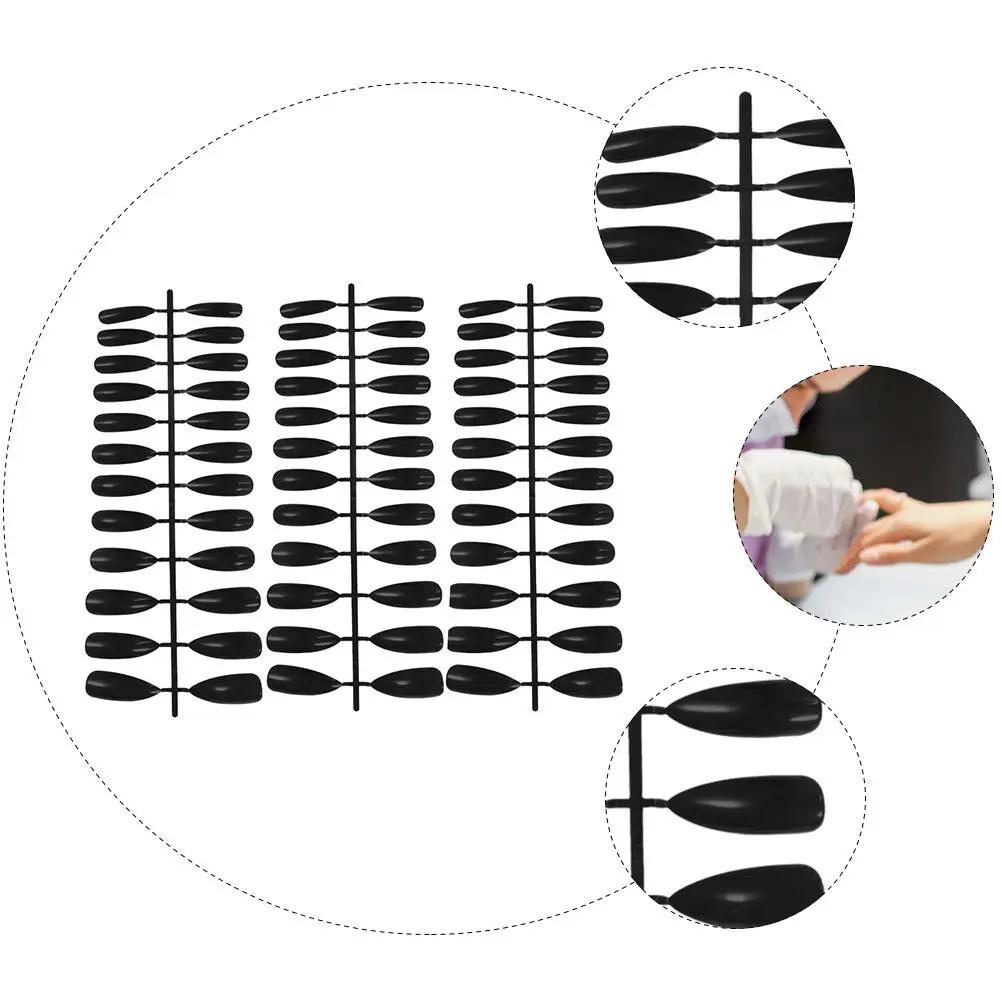 

72Pcs False Nail Stickers Long Full Cover Fake Nails for Special Occasion Holiday Party Fancy Nail Art Fake Nails