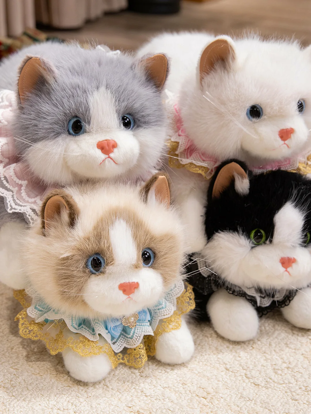 

Очаровательная игрушка ABD Plu, реактивная кукла, мягкая приятная ткань для домашних животных, котенка, художественные игрушки для мальчиков и девочек 2+ лет