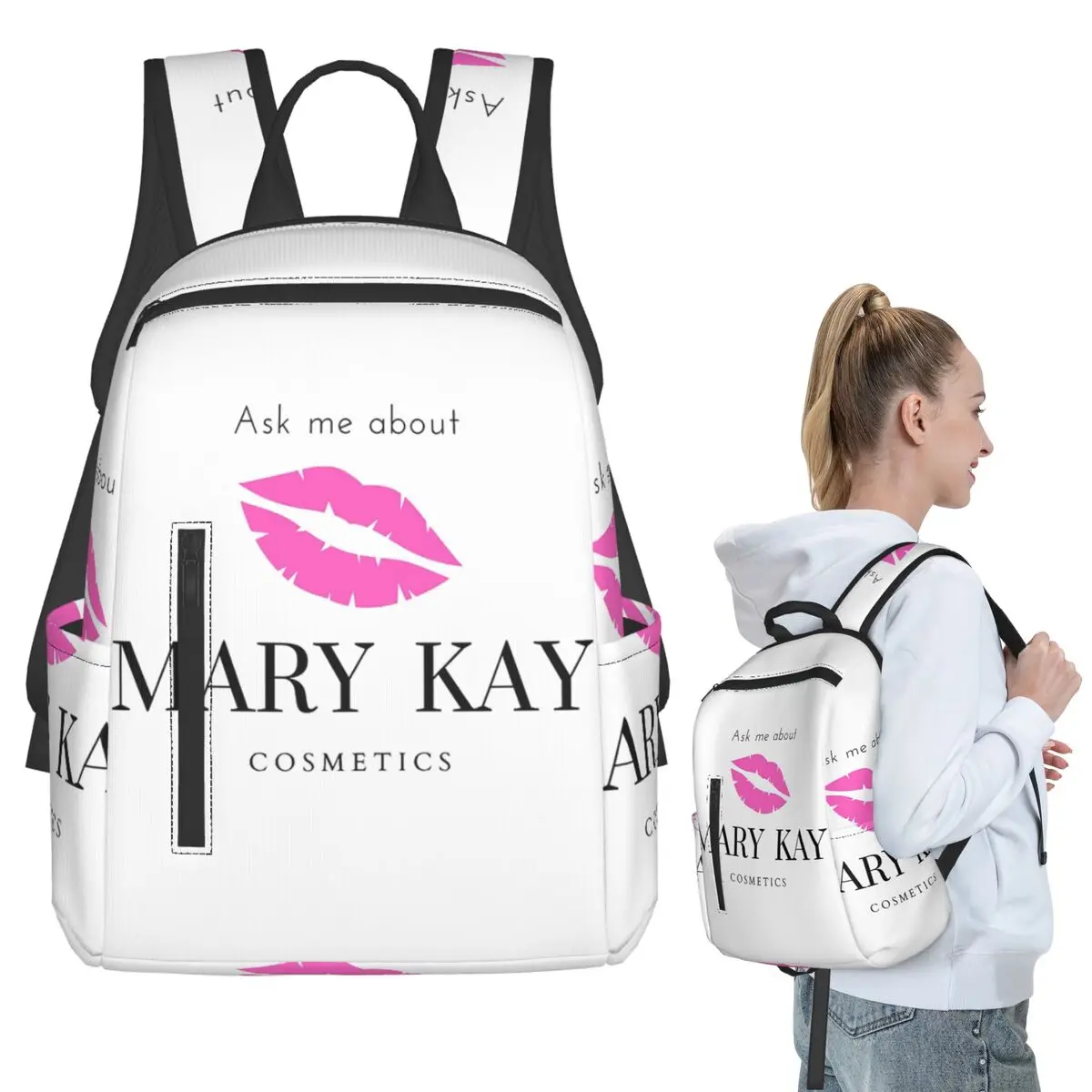 

Рюкзак Ask Me About Mary Kay, школьная сумка для студентов, детская школьная сумка, сумки для ноутбуков, сумки через плечо для мужчин и женщин