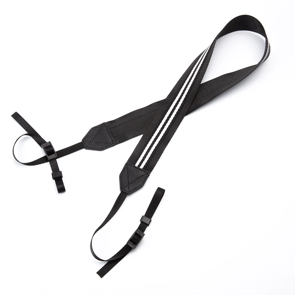 Schwarz-weiße Stickerei verstellbarer Umhängegurt Kamera Schultergurt Sling für Sony Canon Fujifilm Nikon Leice DSLR-Kameras