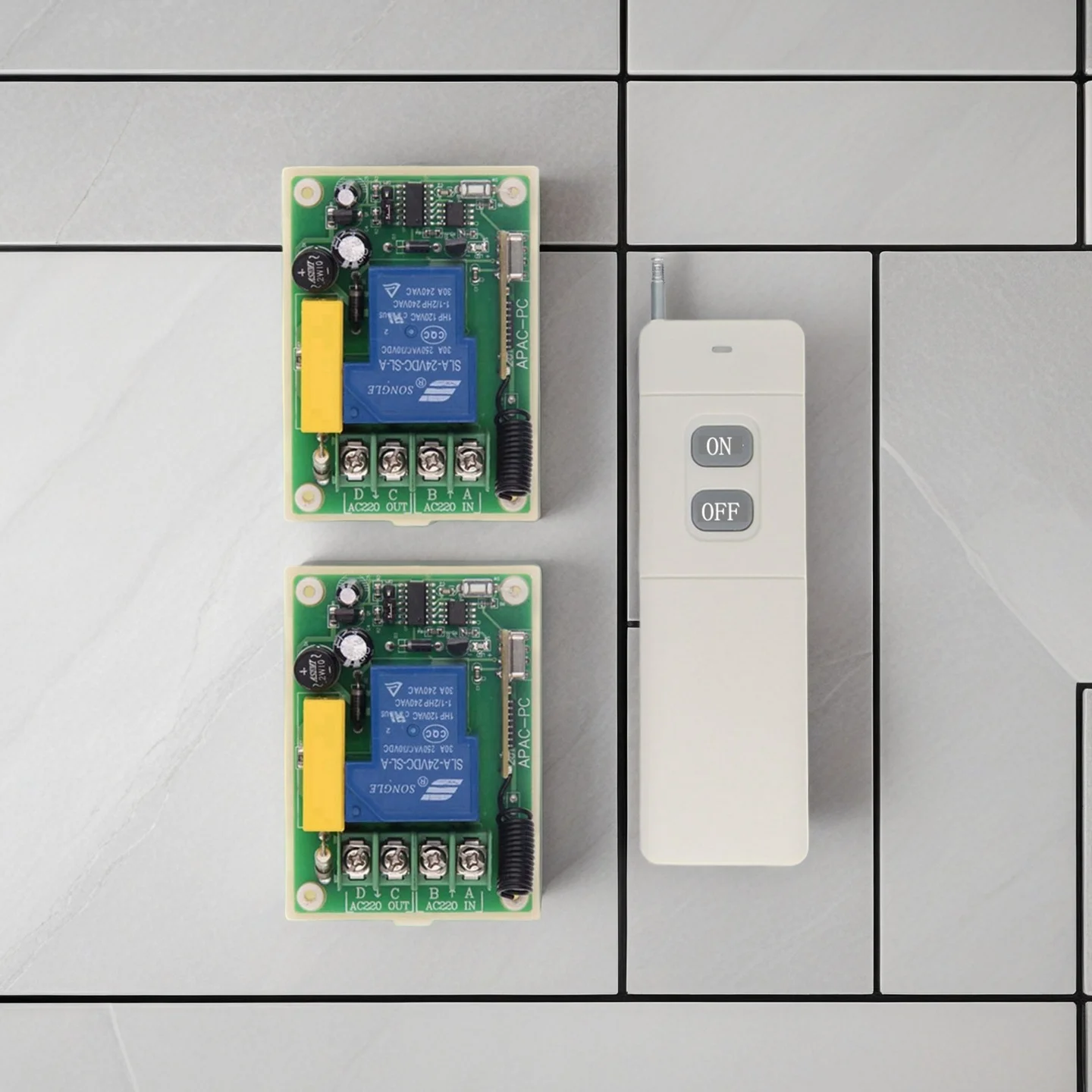 3000m Long Distance 30A Relay AC 220V 110V 230V 1 CH 1CH Wireless RF Remote Control Switch Household Transmitter + Receiver