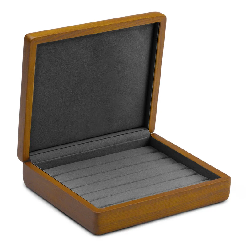 Oirlv Schmuck-Organizer aus Holz, Ring-Organizer, Massivholz-Schmuckschatulle, 7 x 6,3 x 1,5 Zoll (18 x 16 x 4 cm), Schmuck-Aufbewahrungsboxen, Aufbewahrungsbox