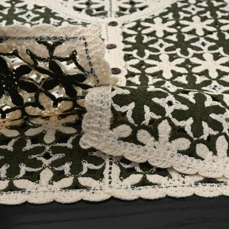 Bloemen gehaakt vest top voor dames pure open gebreide knoopsluiting mouwloos vest top tienermeisje zomer boho vakantie outfit