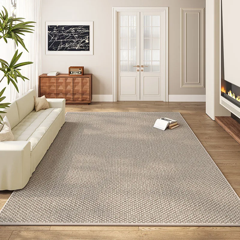 Pure Color Minimalist Living Room Carpet Artistic Modern Decorative Rugs Oversized Carpets Luxury Easy Clean Bedroom Rug السجاد