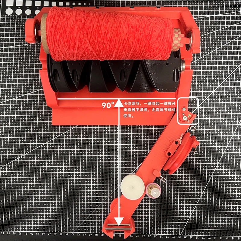 Portable Mini Yarn Winder with Length Calculator & Weight Detection Desktop Electric Yarn Rewinder for Precision Winding