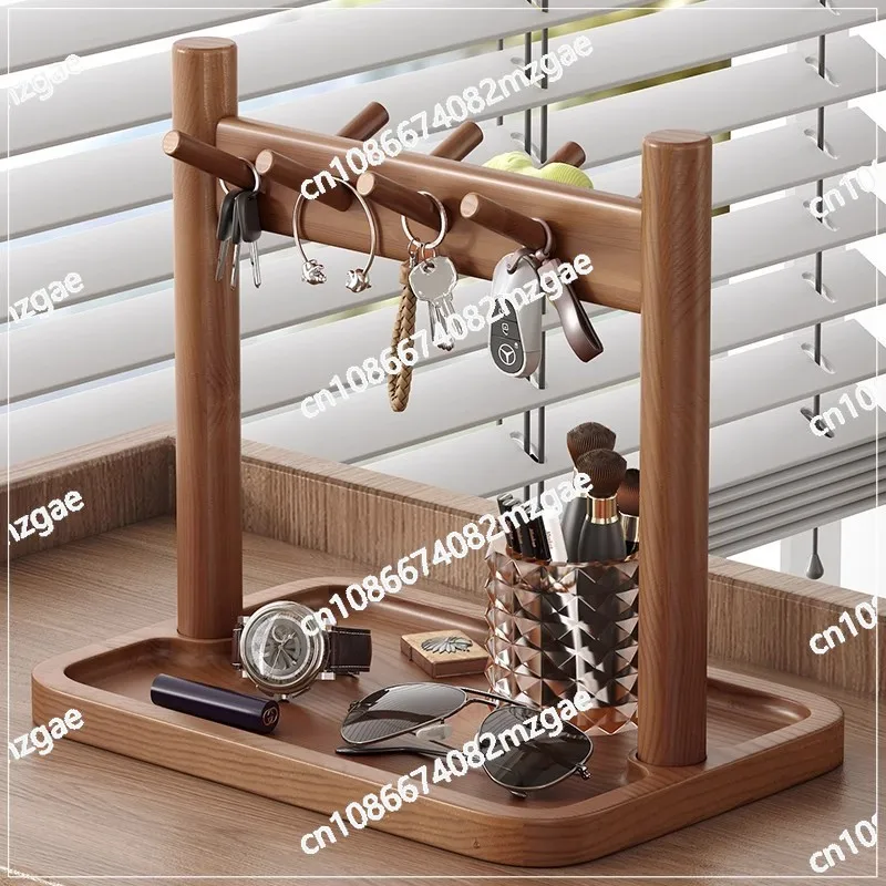 

Входная стойка Домашняя вешалка для ключей Стол в стиле ретро Хранение из массива дерева Декоративные очки Дисплей для часов