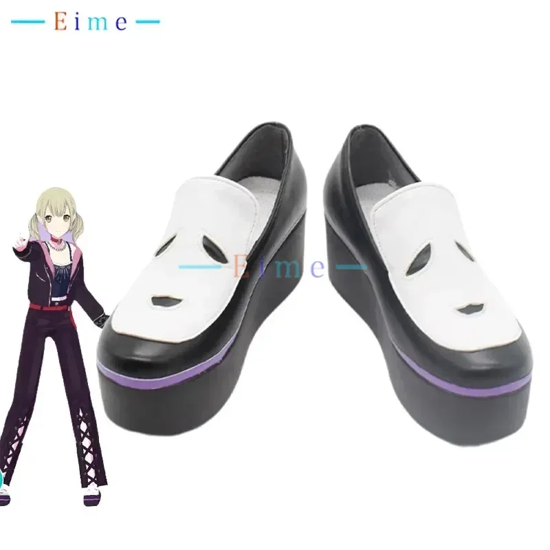 Azusawa Kohane Cosplay Shoes Game PJSK Cosplay Props Thick Sole PU Shoes Halloween Carnival Boots Custom Made