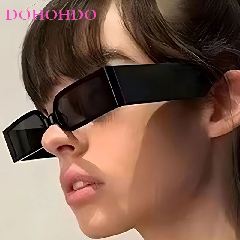 

Fashion Designer Square Sunglasses Women Small Rectangle Sun Glasses Male Hip Hop Trendy Travel Sunglasses UV400 Lentes Mujer