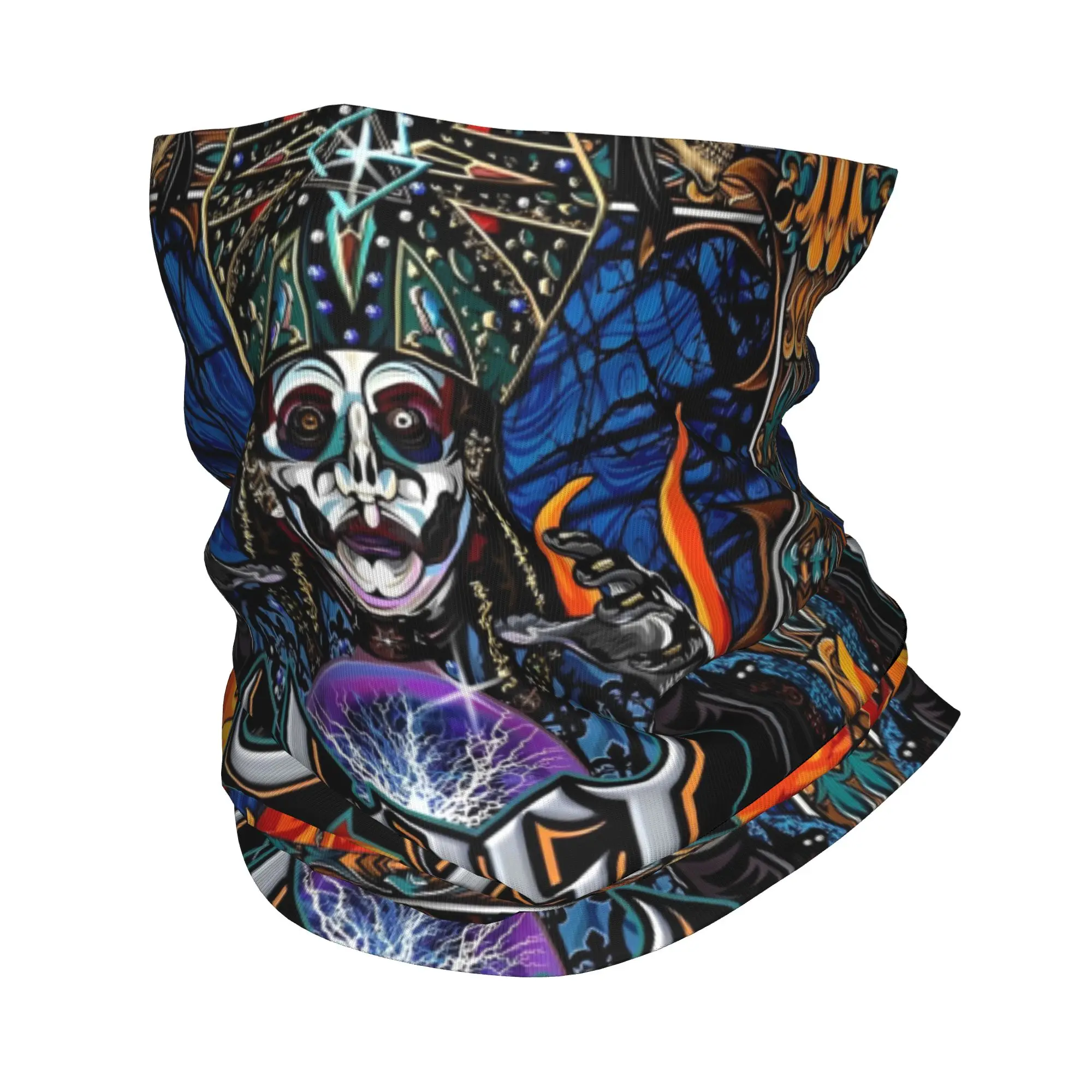 

Ghost Band, металлическая рок-бандана, гетры с принтом, музыкальная накидка, шарф, многофункциональная Балаклава, походная, унисекс, для взрослых, весь сезон