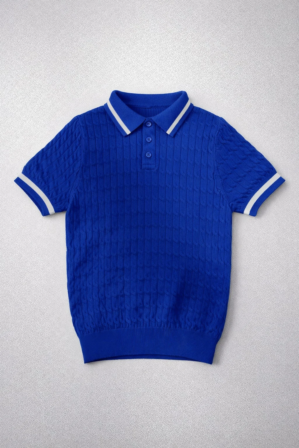 Smocking Floral Collection – Boy Blue Polo Top