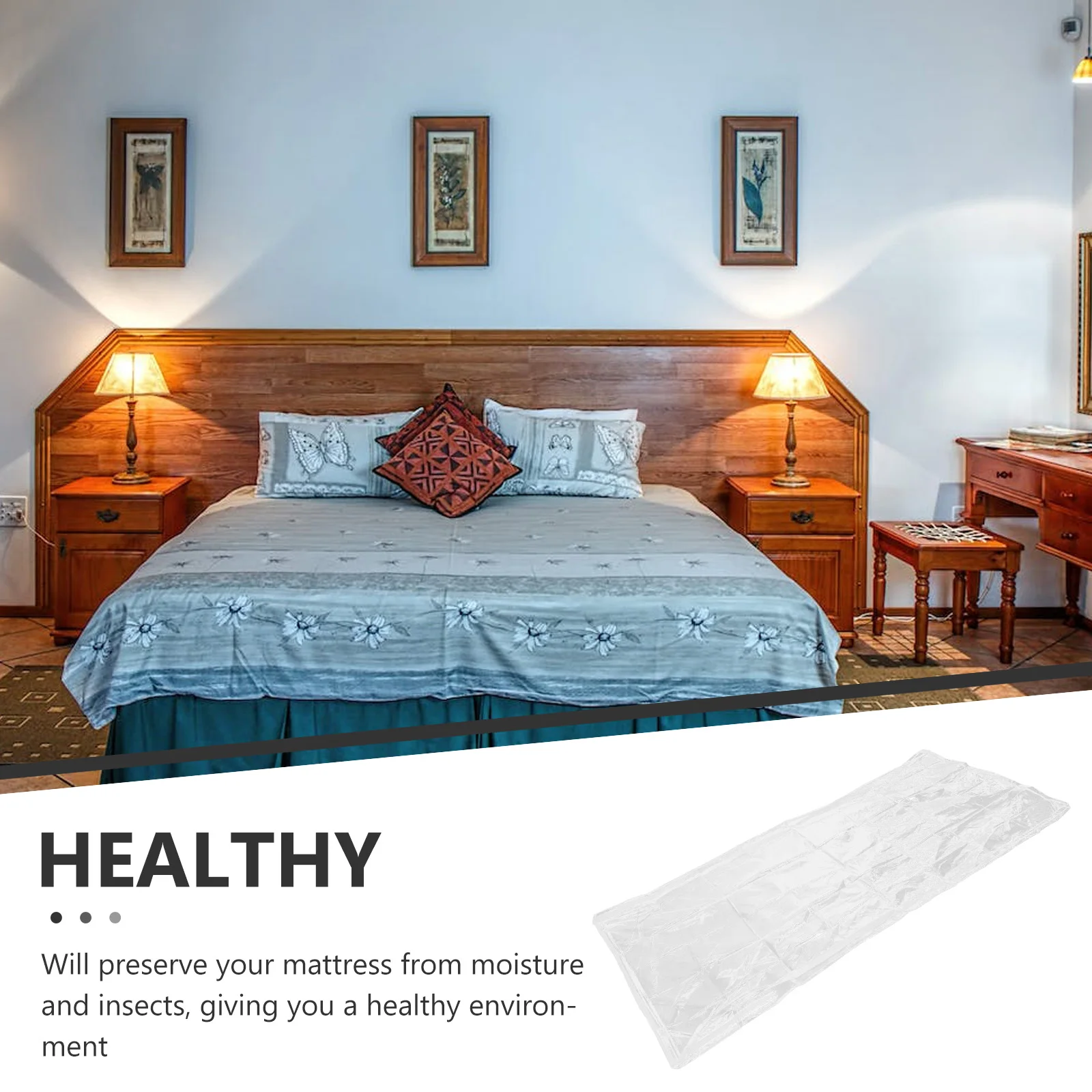 

Mattress Storage Bag Waterproof Dustproof Cover Protector for Bed Moving Thickened Plastic Mattress Bag for Long Term Use