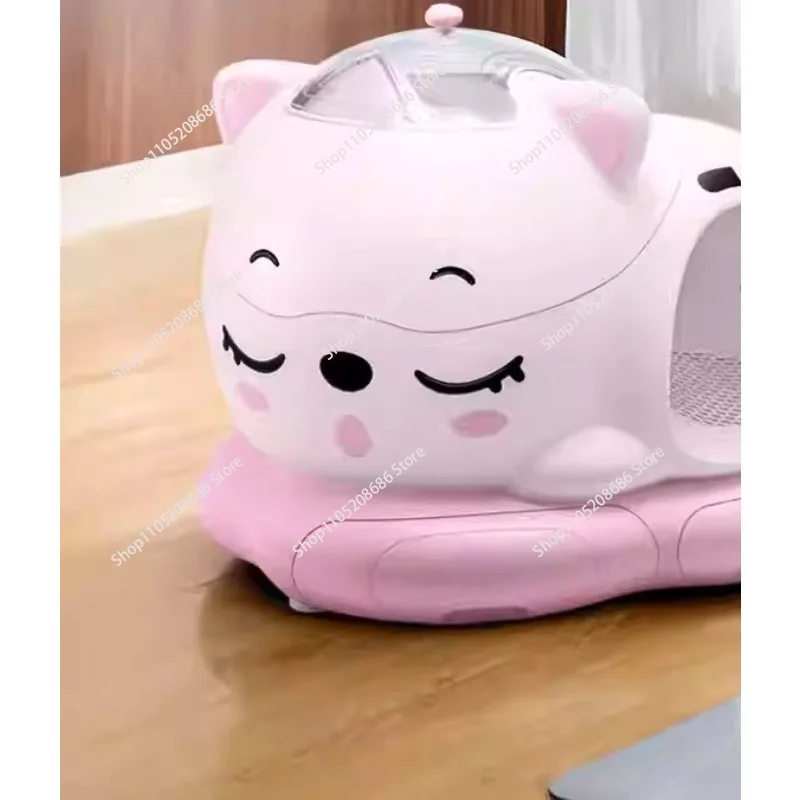

New Design Cute Cat Smart for App-Controlled Self Cleaning Box Automatic Pet Toilet Odor Control Easy Clean Made Plastic