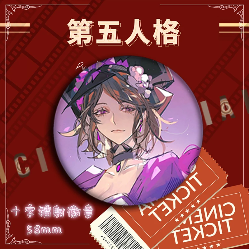 Ganji Gupta Ithaqua Mary Ada Mesmer Mike Morton Kevin Alonso Identity V Anime Student Backpack Button Clothes Badge Pin Brooch