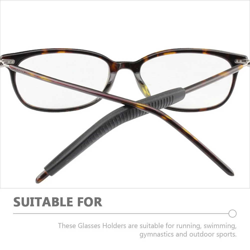 

Eyeglasses Leg Covers Silicone Anti-Skid Temple Tips For Eyeglasses Non-Slip Ear Grips Sports Running Swimming Daily Use