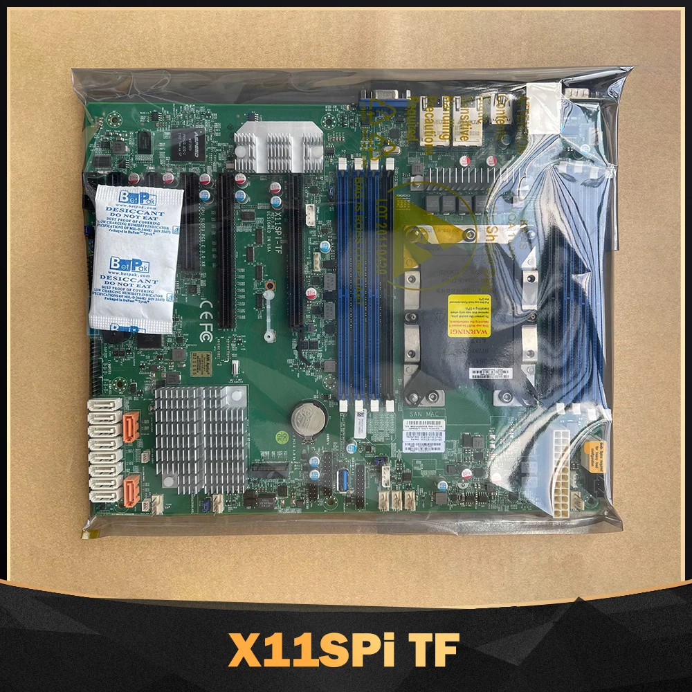 

Server Motherboard Dual 10G Ethernet Port C622 Chip M.2 IPMI LGA3647 For Supermicro X11SPi TF