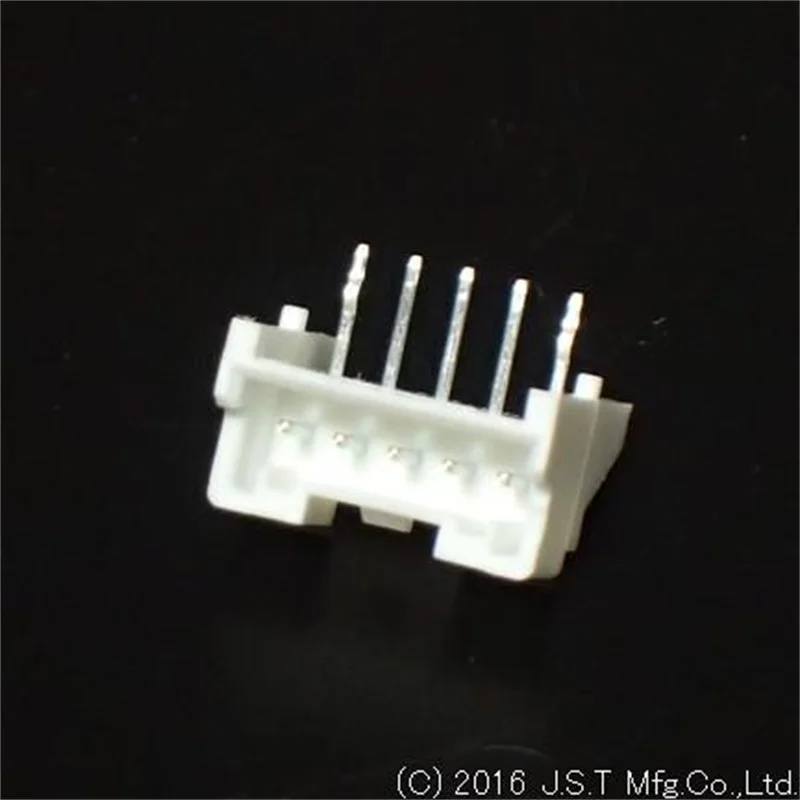 1Pcs/Lot    S05B-PASK-2(LF)(SN)  JST CONNECTOR  2.0mm pitch 5p single row pin-to-board connector, PA series, right angle