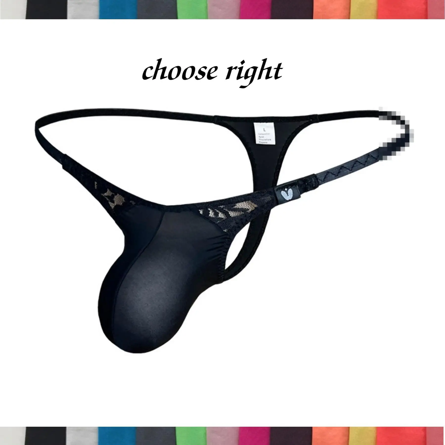 남자의 큰 가방 낮은 허리 레이스 가죽 끈 신축성있는 g-문자열 주머니와 시시 편안한 팬티 섹시한 게이 속옷