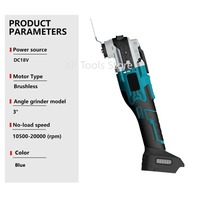 Electric Cordless Oscillating Multitool Home DIY Brushless Trimmer Saw Renovator Woodworking For Makita 18V battery（No battery）