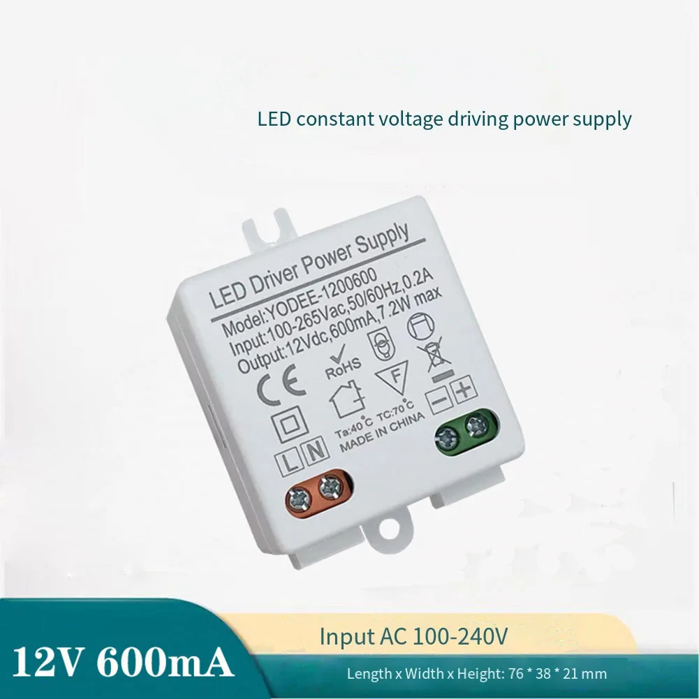DC 12V 7.2W Drive Power Supply Constant Voltage LED Power Supply AC To DC Output Constant Voltage Power Supply