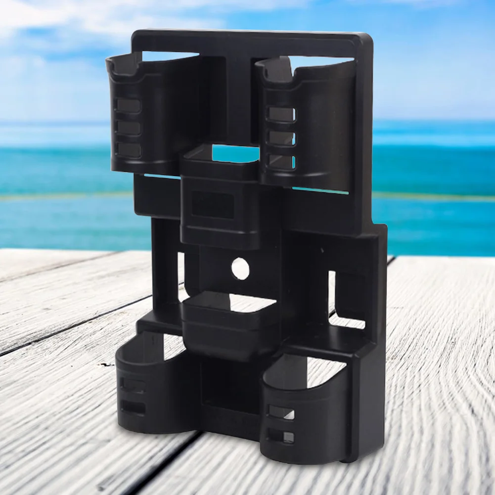 3 في 1 قضيب حامل الصيد رود القطب حامل صندوق الصيد اكسسوارات الصيد رود تخزين حامل أرفف قصبة صيد خشبية قضيب الرف #3