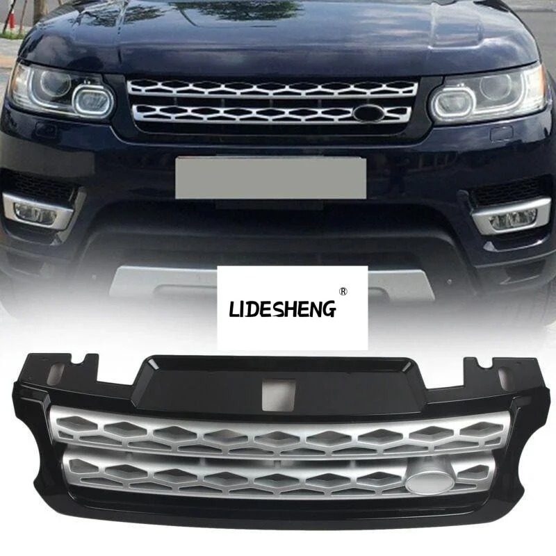 

LR054766 LR044120 Front Bumper Upper Grille For For Land Rover Range Rover Sport 2014-2017 SILVER