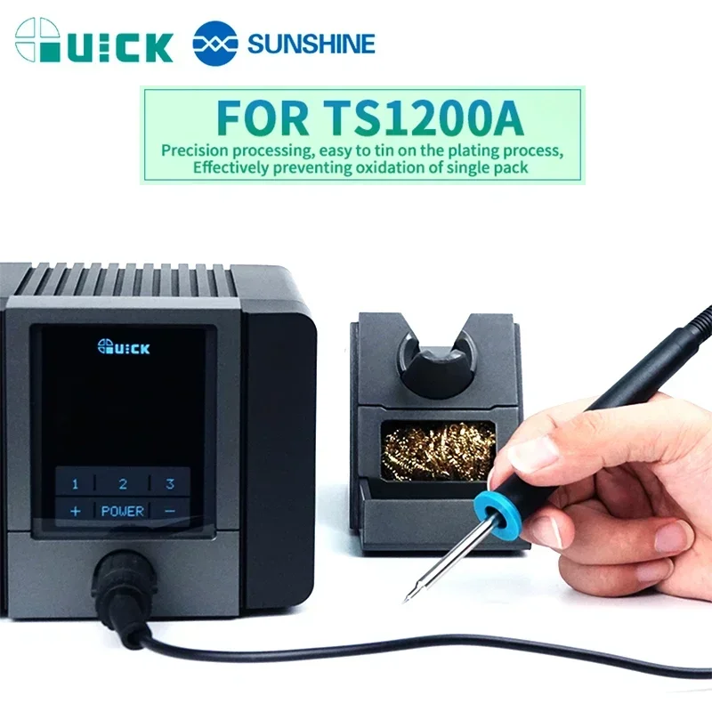 Original QUICK TS1200A Lead Free Soldering Iron Tip, TSS02-SK I 0.8C 1C J K 1.2D 3.2D B SK Tips Replacement Set