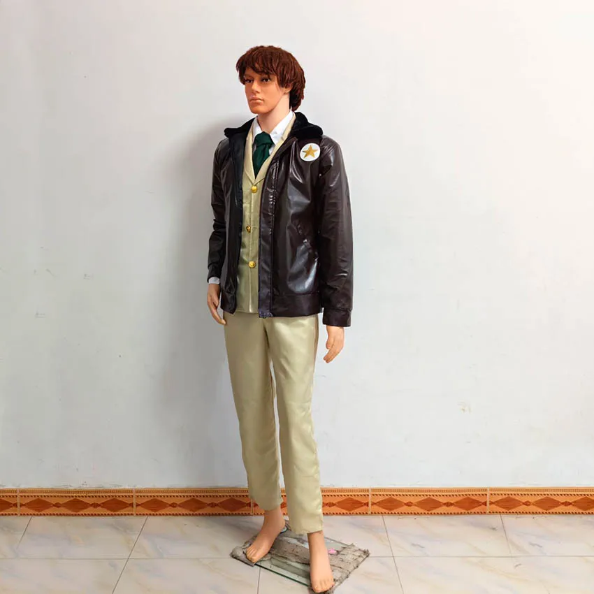 Axis Powers Hetalia APH Alfred F. Jones Cosplay Cos Uniform Christmas Halloween Costume Party Suit Customize Any Size