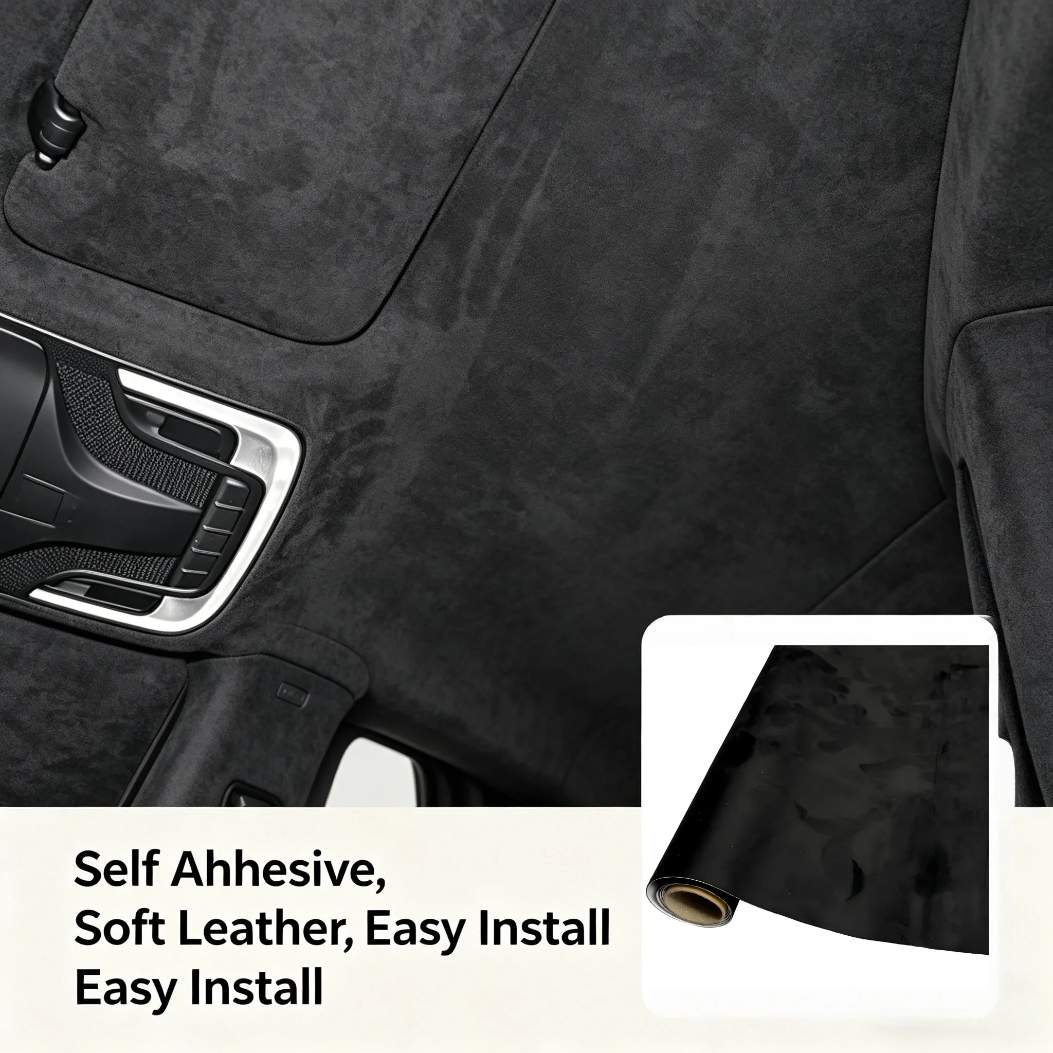 Universal Car Headliner Fabric Roll Roof Lining Cloth for Car Van SUV Truck Interior Roof Replacement Soundproof Heat Resistant
