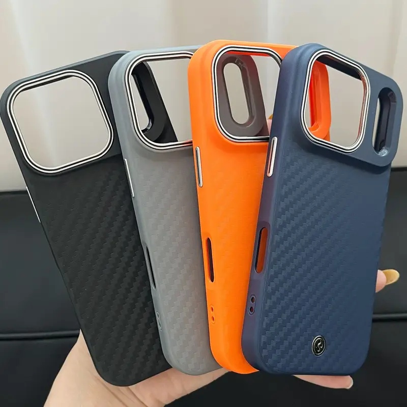 Spigen ENZO ATAMID MagFit For Magsafe Magnetic Case For iPhone Air 16 17 Pro Max Carbon Fiber Pattern Hard Phone Case/Cover - 4