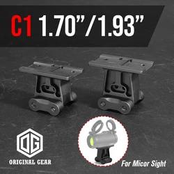 2024 nuovo C1 Tactical Red Dot Sight Mount 6068 metallo alluminio CNC per caccia e softair 1.70 