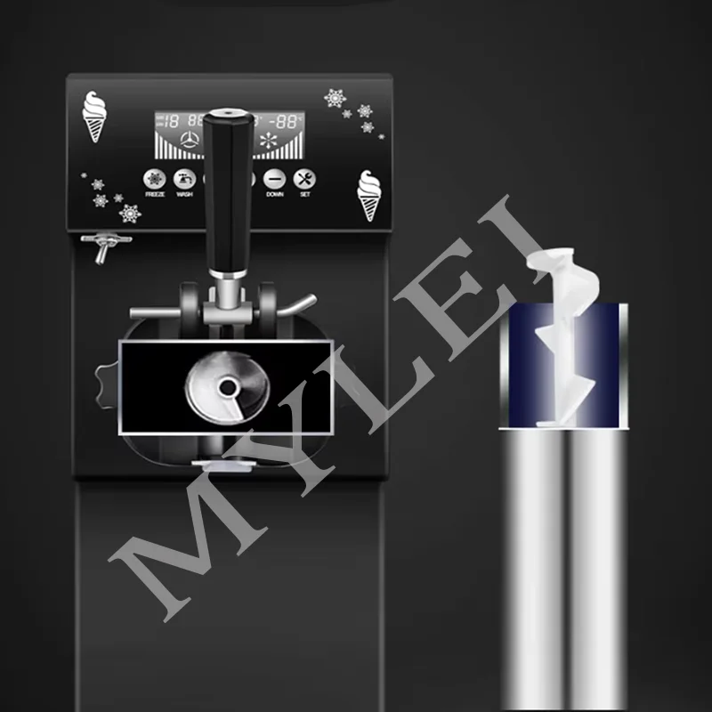Home Use Table Top Small Mini Single Nozzle Color Panel Small Ice Cream Machine Wholesale Price