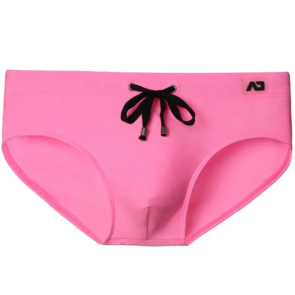 Einfarbige neue Herren-Badehose mit niedrigem Bund, schnelltrocknend, für Jugendliche, Sport, Herren-Slip AD3-M306-GR4-M396 – Detail 9