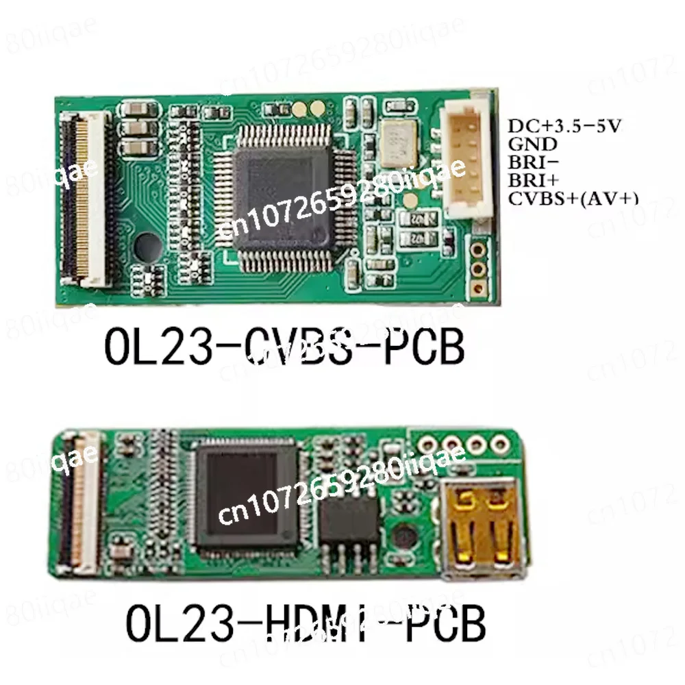 HUDヘッドアップOLEDディスプレイモジュール、バイクヘルメット用、0.23インチ、3000cd/m2、640*480、HDMI AV、ライディング、ファイヤースマートヘッドウェア、LCDモジュール