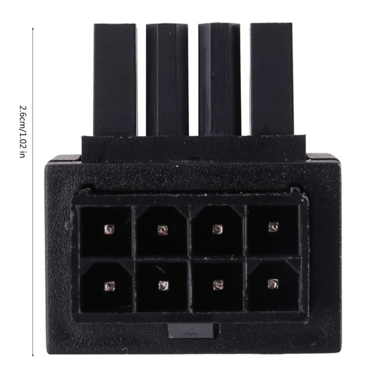 20CB CPU 8Pin Đầu Nối Nguồn Từ Nữ Sang Nam Bộ Chuyển Đổi GPU PCIe 8Pin Đầu Nối 90 Độ