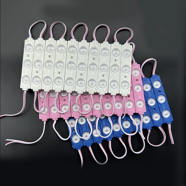 wholesale 2835 Injection LED Module 3LED Lens 160 Degree,12V 1.5W Advertising Light LED Modules