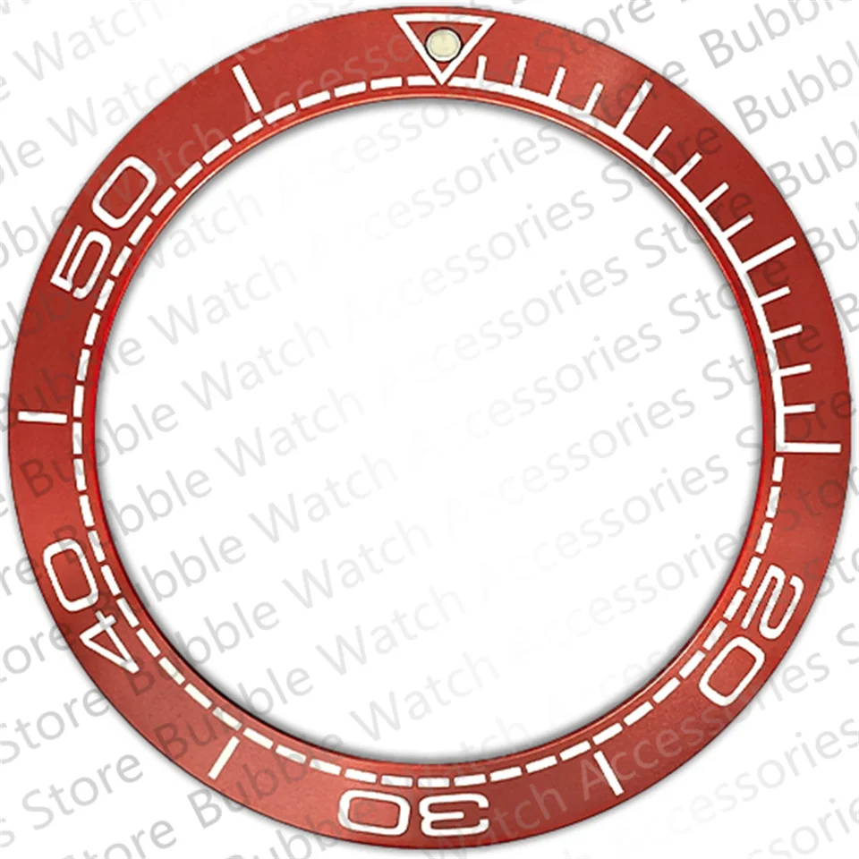 41.75mm Orange Aluminium Bezel Insert Fit For Omega HaiMa Mechanical Wristwatch