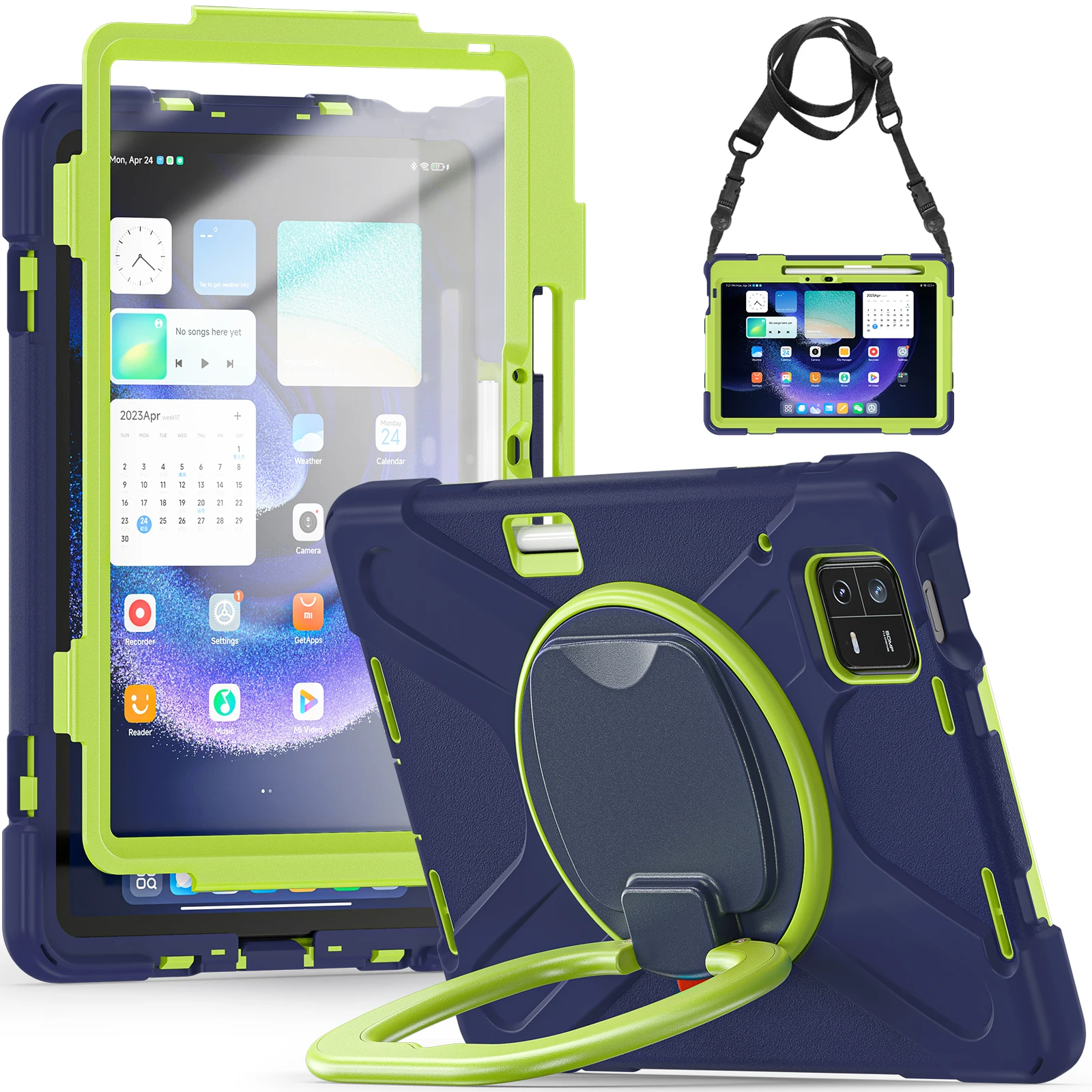 

Kids Case For Xiaomi Pad 5 pad 5 pro funda para xiaomi Pad 6 Pad 6 Pro Tablet Soft 360 Rotation Protector Shockproof Stand Cover