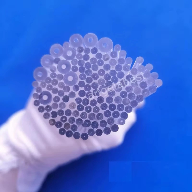 High Temperature Resistant Silica Quartz Capillary Tube OD 1mm-2.5mm Single Bore Glass Pipe Lab Machining Accessories