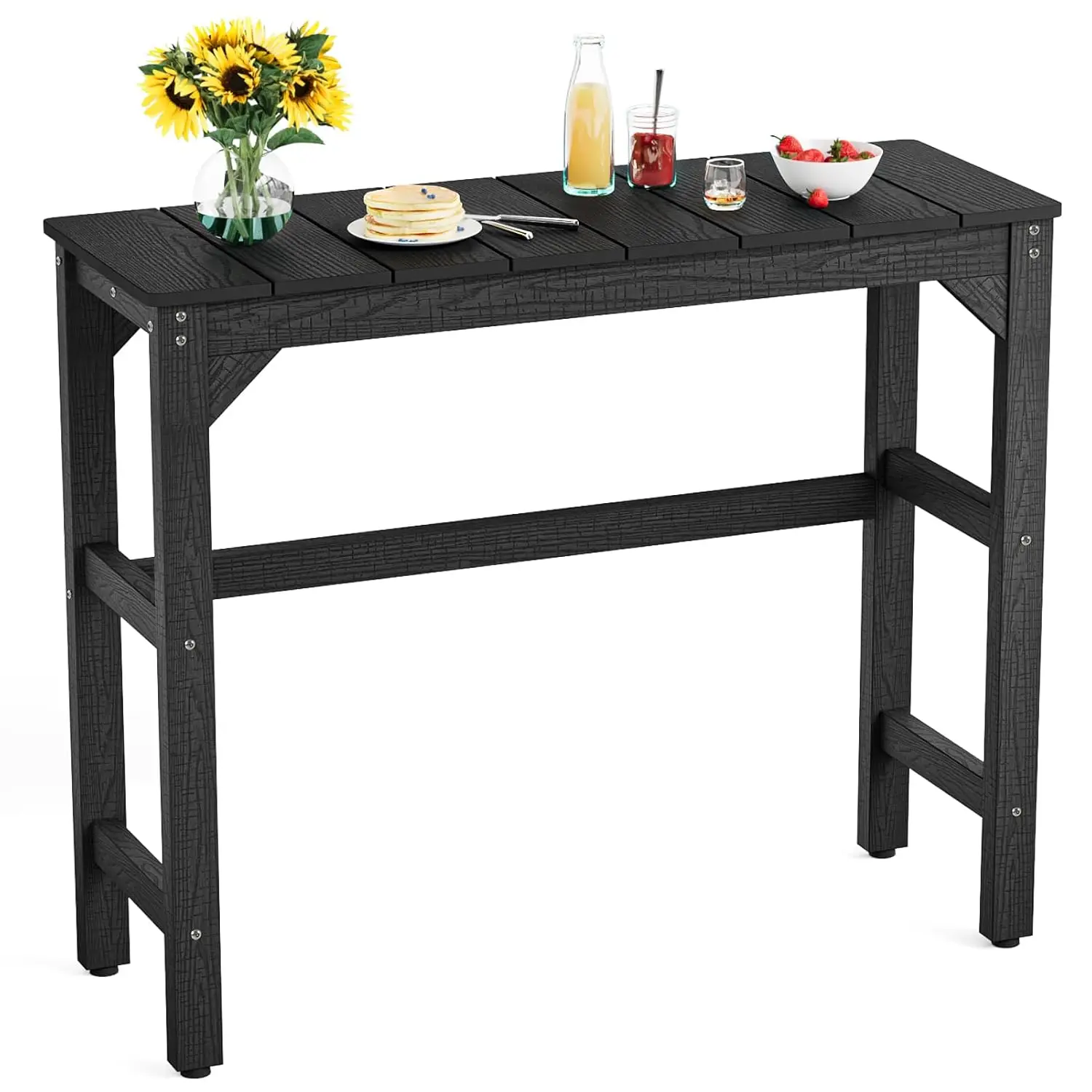 

Всепогодный барный стол 42 дюйма, из HIPS-пластика, водонепроницаемый, для улицы, сада, двора, балкона, у бассейна, на заказ