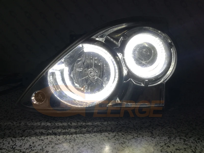 Für Hyundai Terracan 2001-2004 2005 2006 2007 Ultra Helle A/W Switchback Tag Licht Blinker LED Angel Eyes Kit Halo Ringe