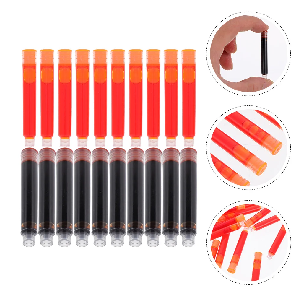 100 قطعة عبوات أقلام حبر ملون قابل للمسح كتابة سلسة من البلاستيك الممتاز لوازم مكتبية أدوات مكتبية للطلاب