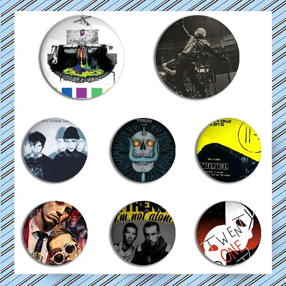 T-Twentys O-One P-الطيارين شارات صفيح لينة زر دبوس بروش شارة معدنية مخصصة مجوهرات اكسسوارات قبعة حقيبة التلبيب #5