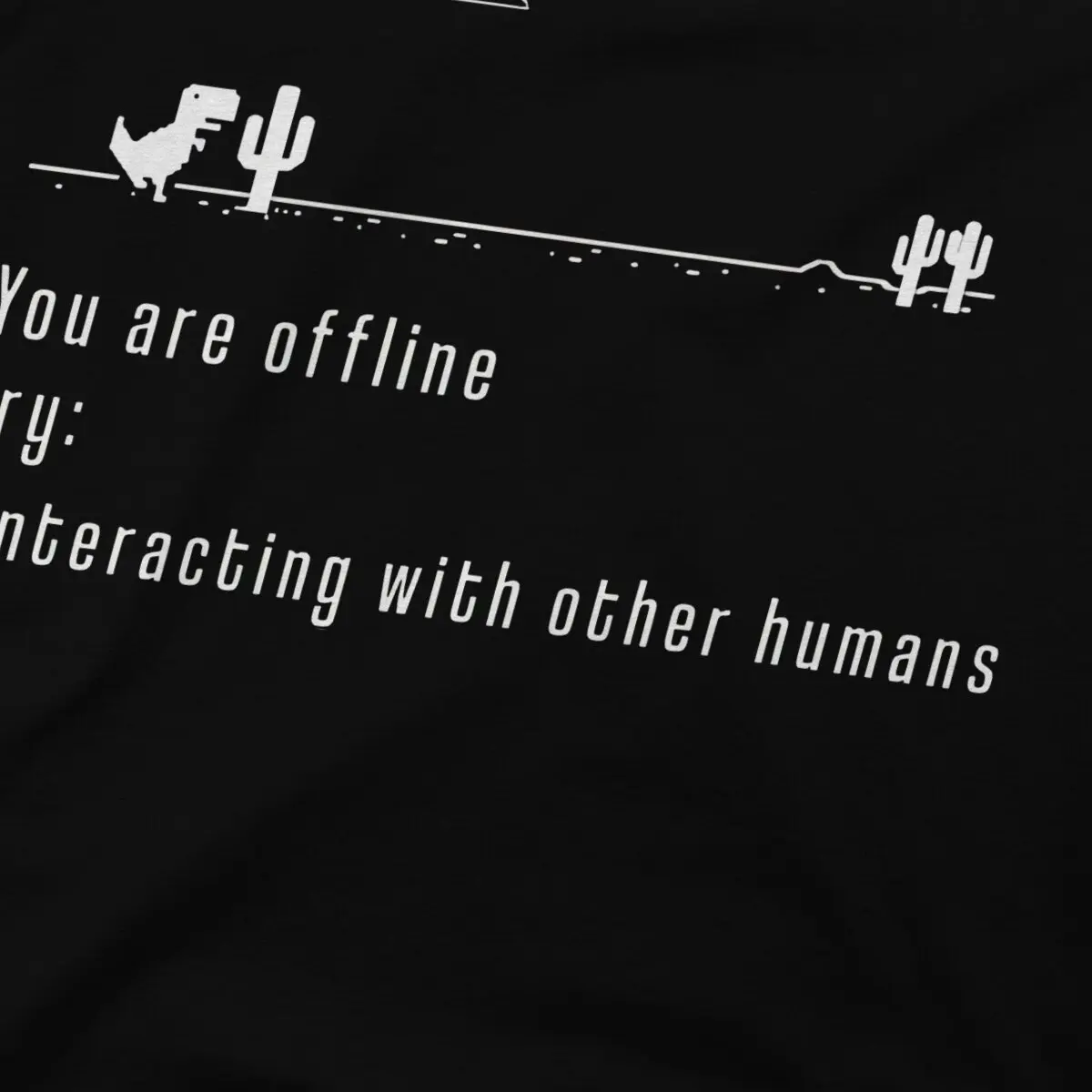 UTER Programmer Code Linux You Are Offline Try Interacting With Other Human Tshirt Men\'s Clothing Polyester T Shirt For Men